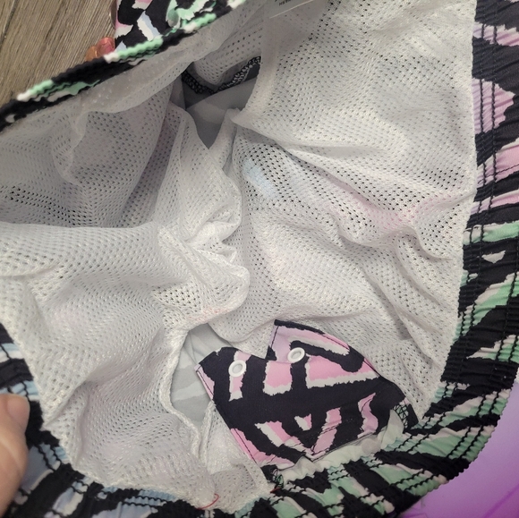 Brooklyn Cloth NWOT Multicolor 2‎ Pc Set Swim Trunks & Camp Shirt Mens Size L - Picture 8 of 11